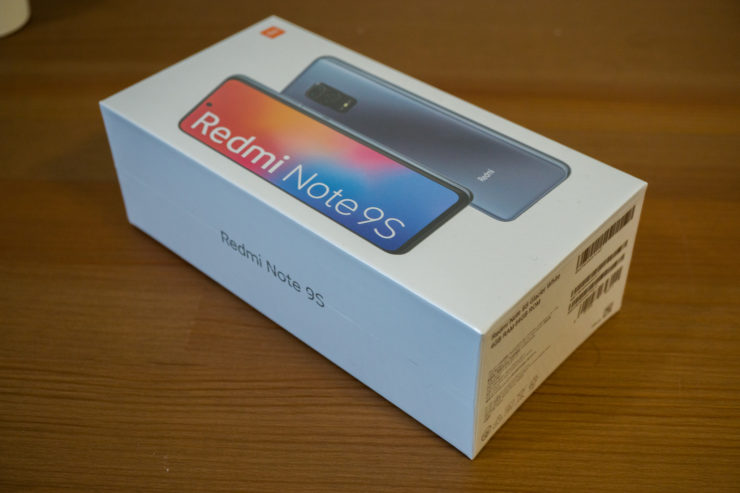 Xaiomi Redmi Note 9S　外箱2